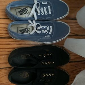 Vans size 7.5 women 6 boys.  2 for $15